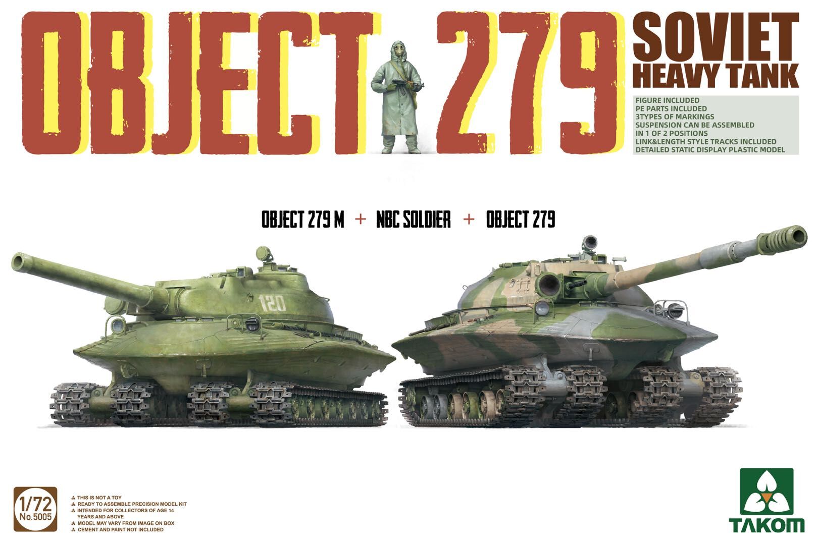 1/72 Object 279 + Object 279M + NBC Soldie