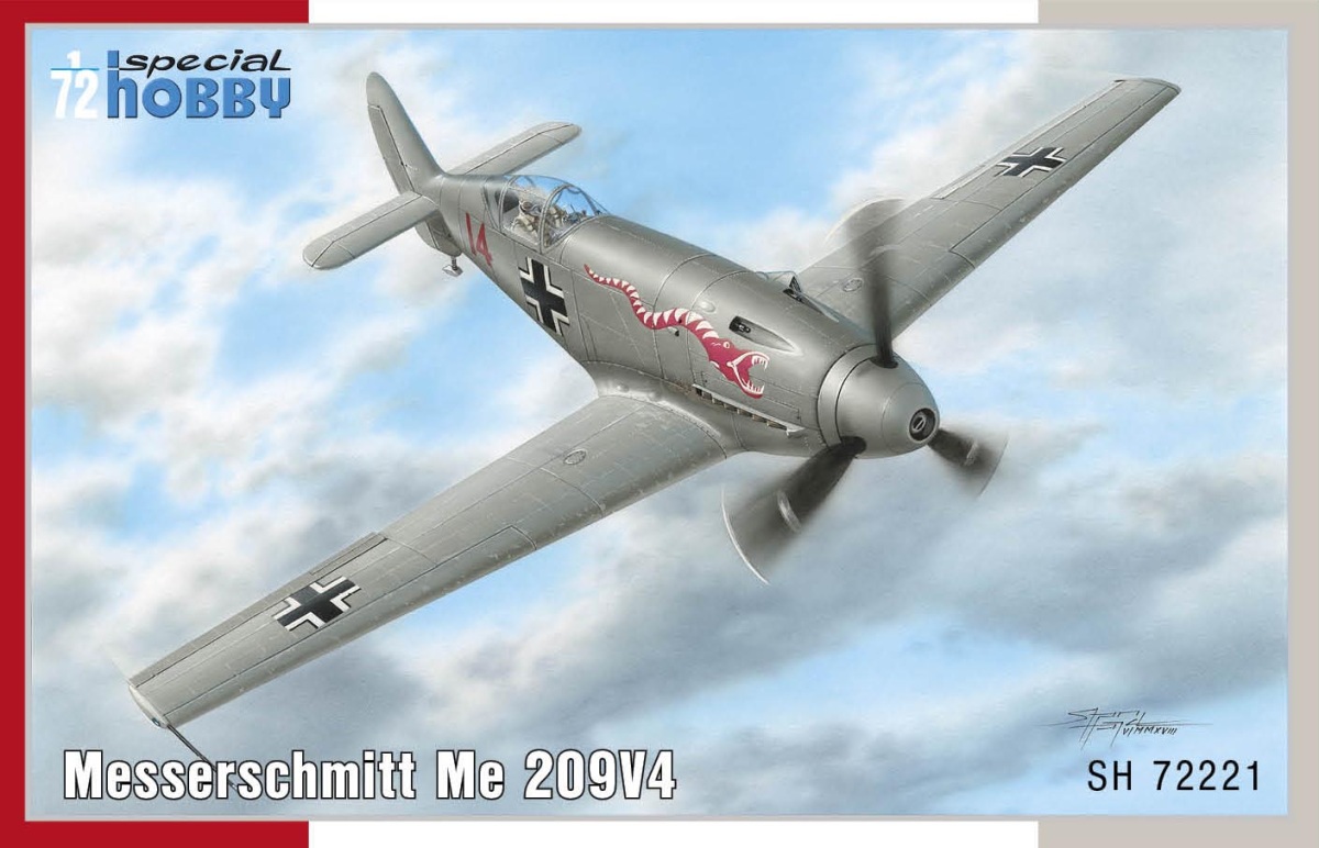Plastikový model letadla 1/72 Messerschmitt Me 209V-4