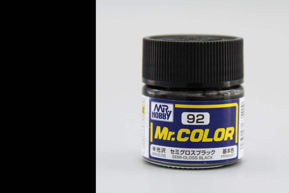 Mr. Color - Semi Gloss Black - pololesklá černá (10ml)