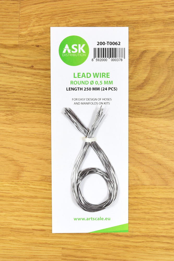Lead Wire - Round Ø 0,5 mm x 250 mm (24 pcs)