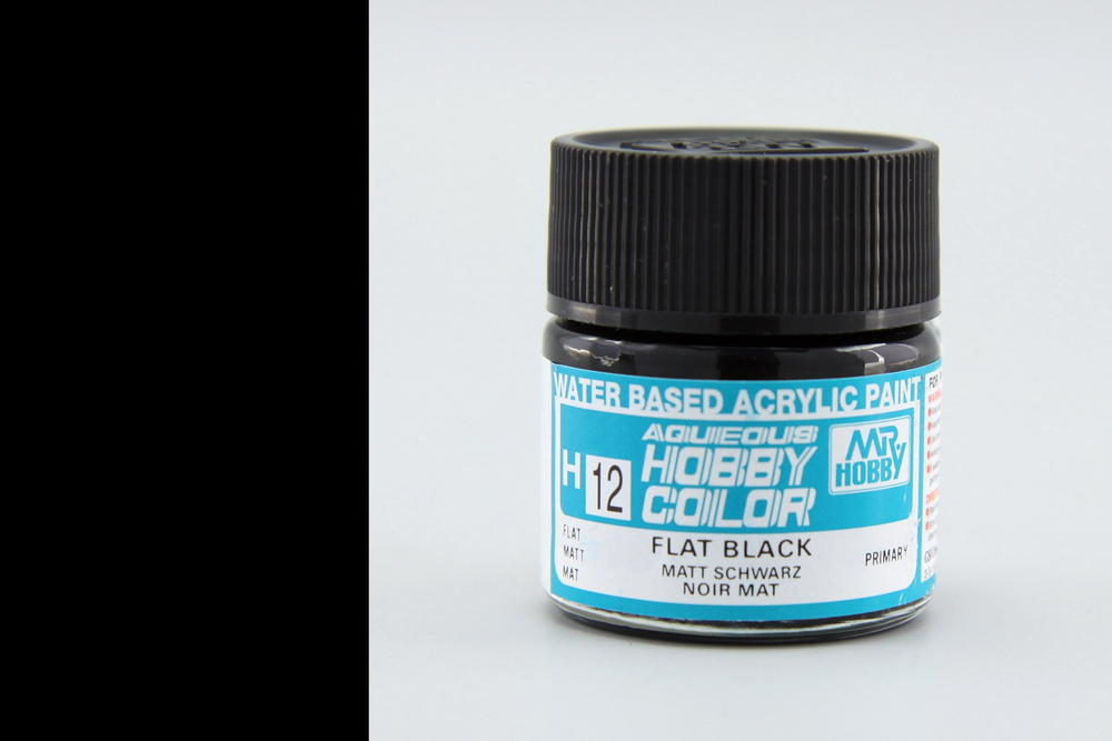 Aqueous Hobby Colors  (10 ml) Flat Black