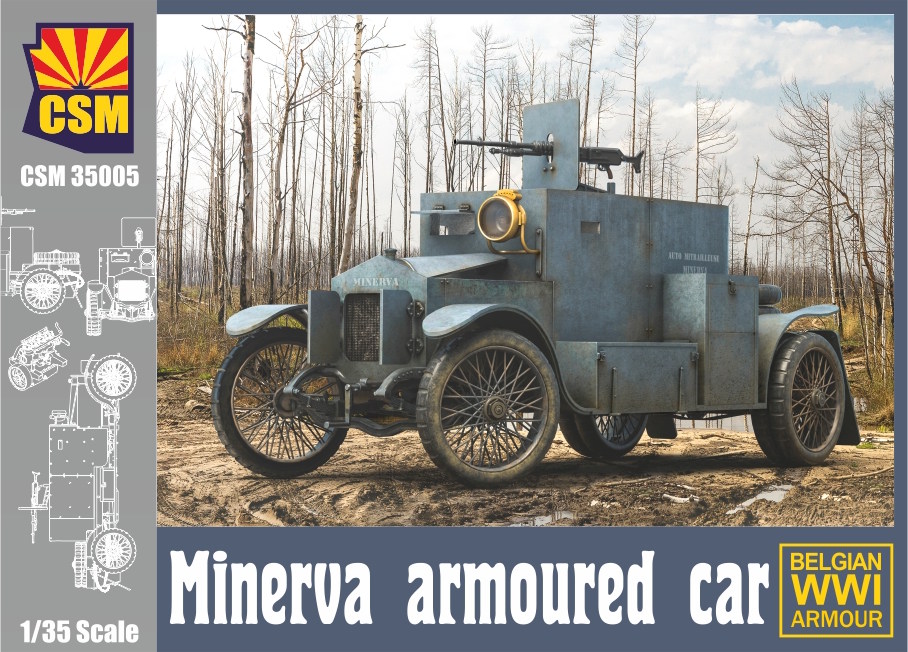 1/35 Minerva Armoured Car ( included Belgian, French & German Versions )