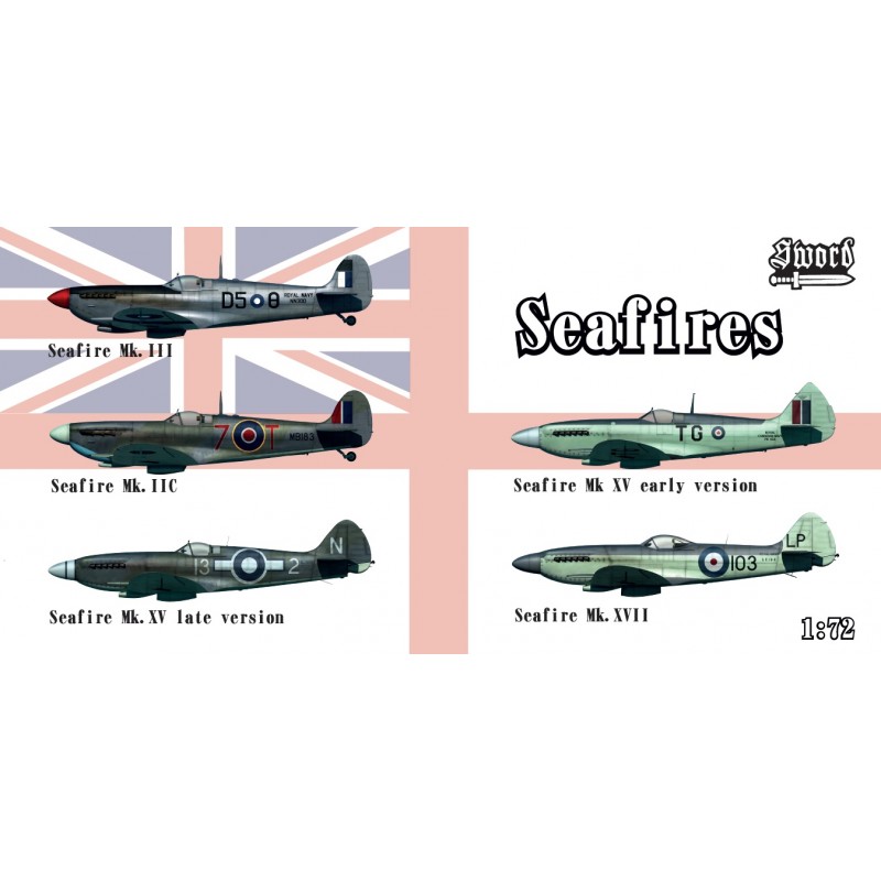 1/72 Seafires II.c, III, XV early, XV late, XVII