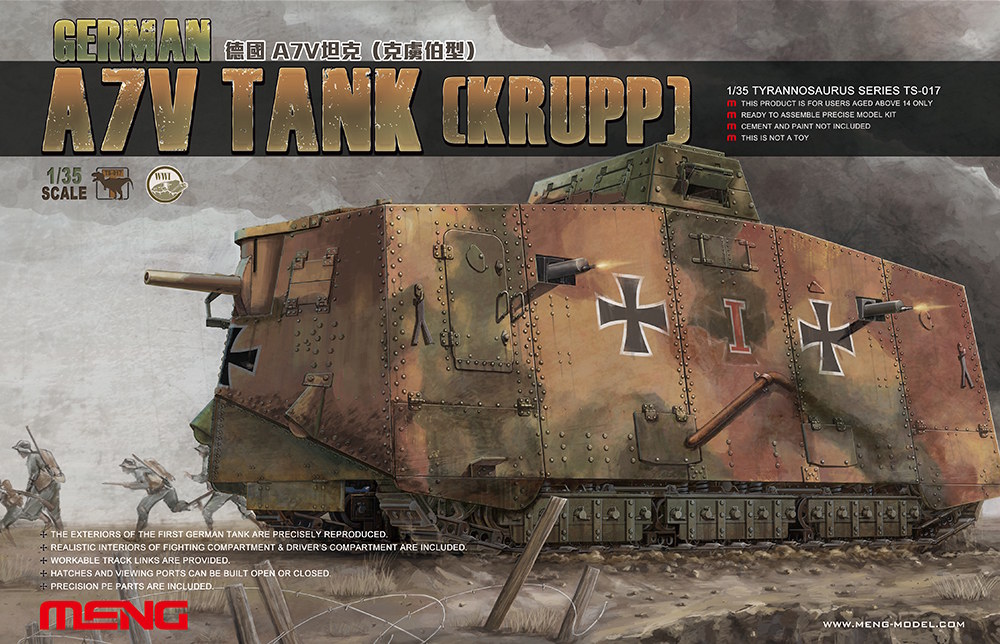1/35 German A7V Tank(Krupp)