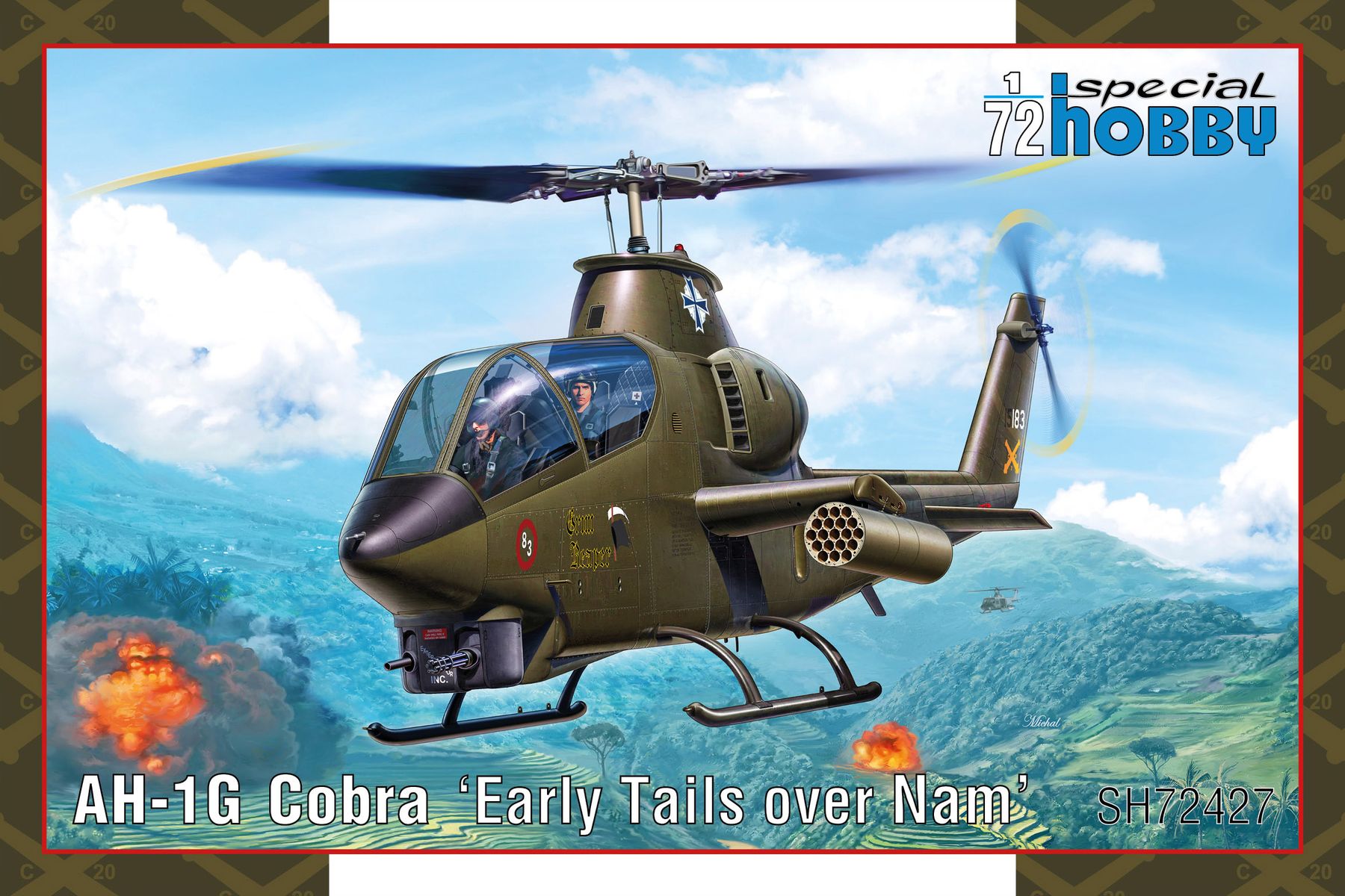 Plastikový model letadla 1/72 AH-1G Cobra ‘Early Tails’