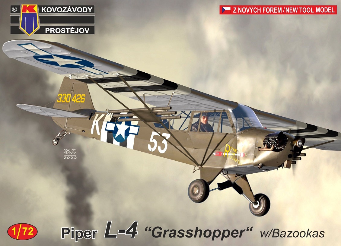 1/72 Piper L-4 „Grasshopper“ w/Bazookas