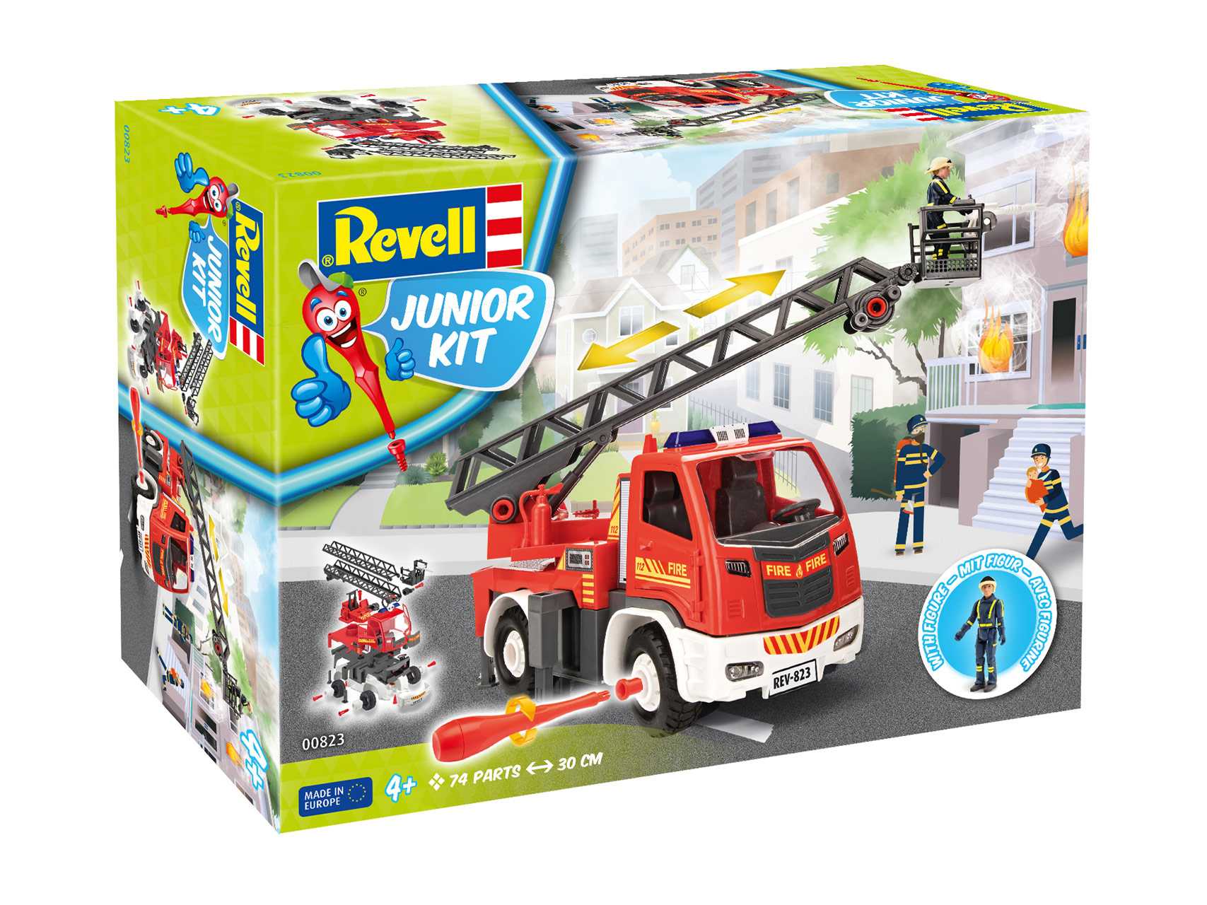 Junior Kit auto 00823 - Fire Truck - Ladder Unit (1:20)