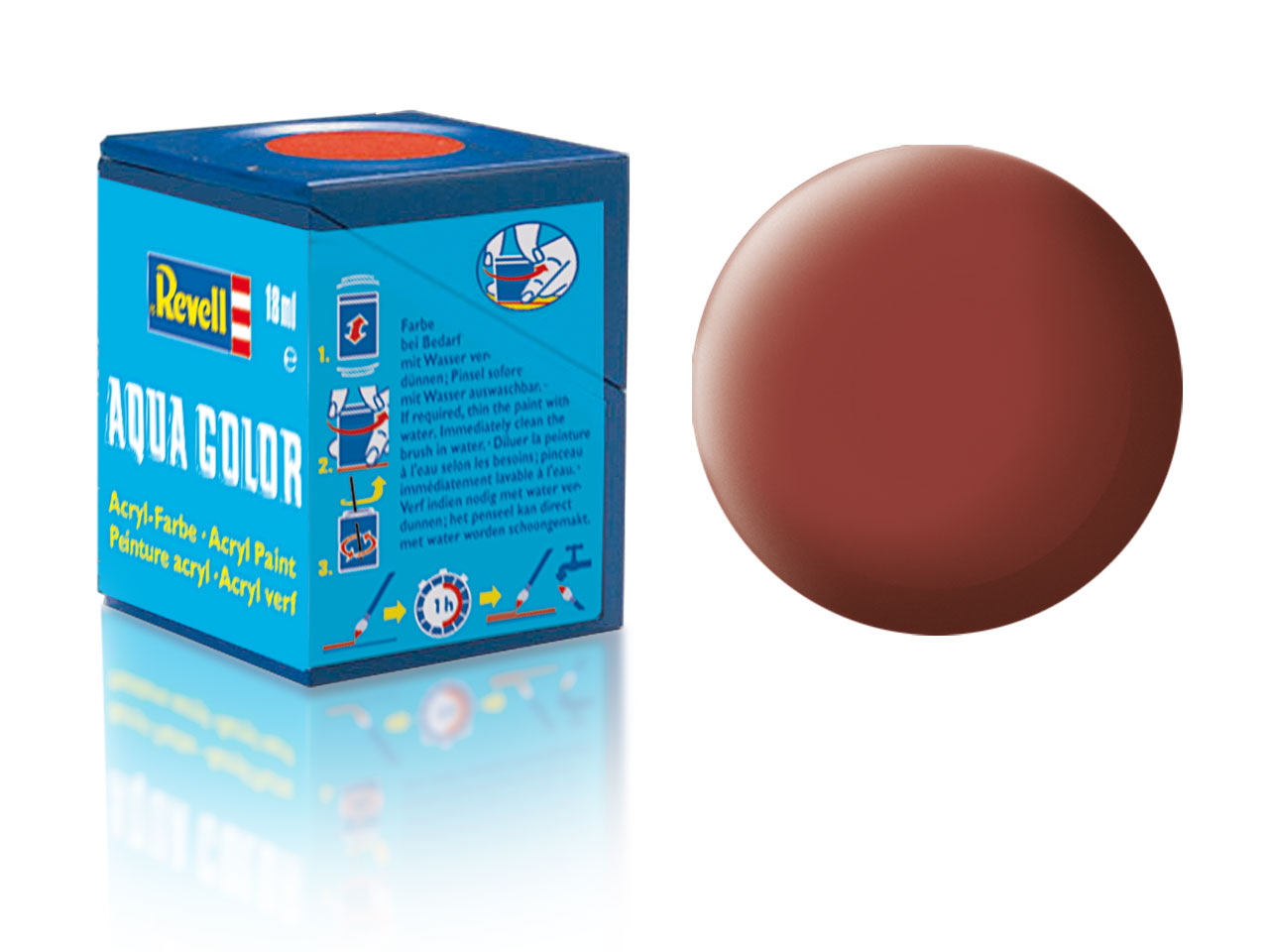 Revell Aqua Color - 36137: matná rudohnědá (reddish brown mat)