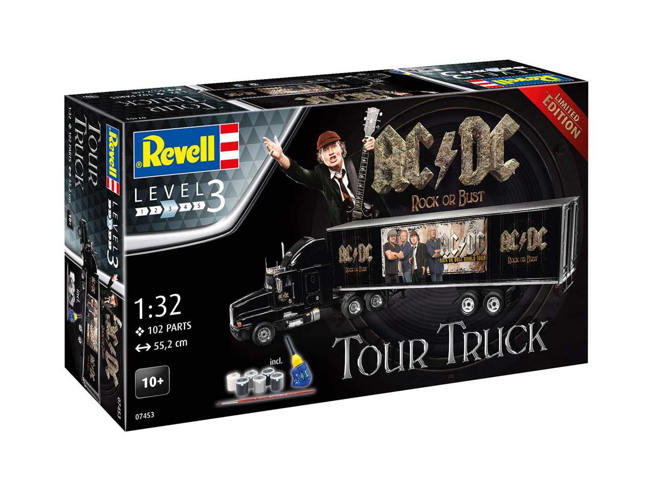 Plastiková stvebnice 1/32 AC/DC Tour Truck - dárkový set - Revell