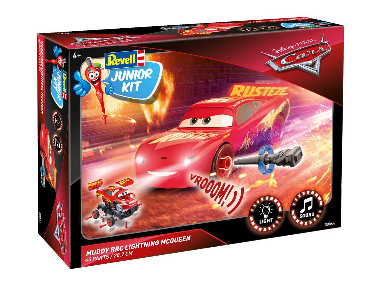Junior Kit auto 00864 - Cars 3 - Lightning McQueen Crazy 8 Race (1:20)
