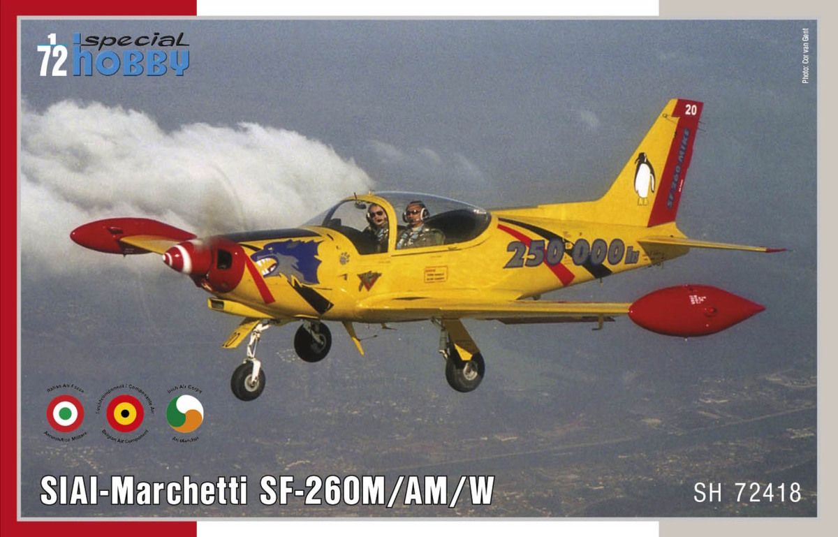 Plastikový model letadla 1/72 SIAI-Marchetti SF-260M/AM/W - Special Hobby