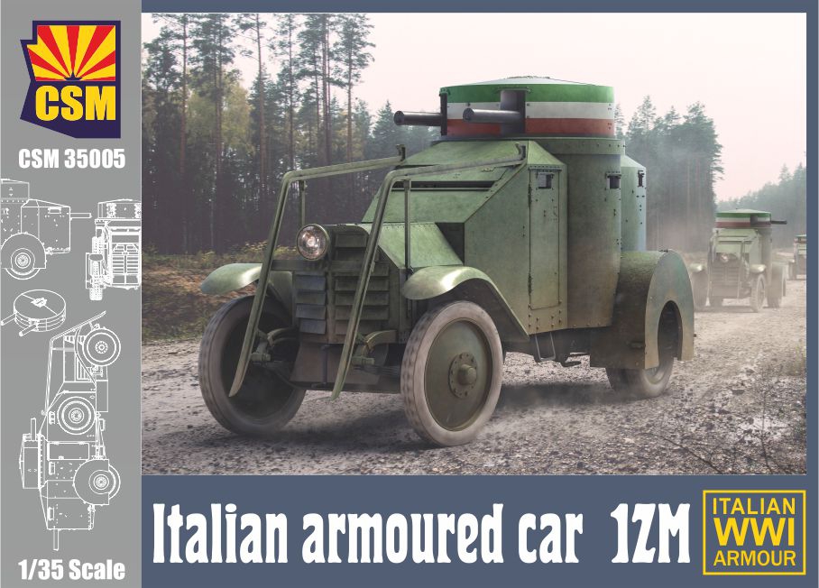 1/35 Italian Armoured Car IZM WWI