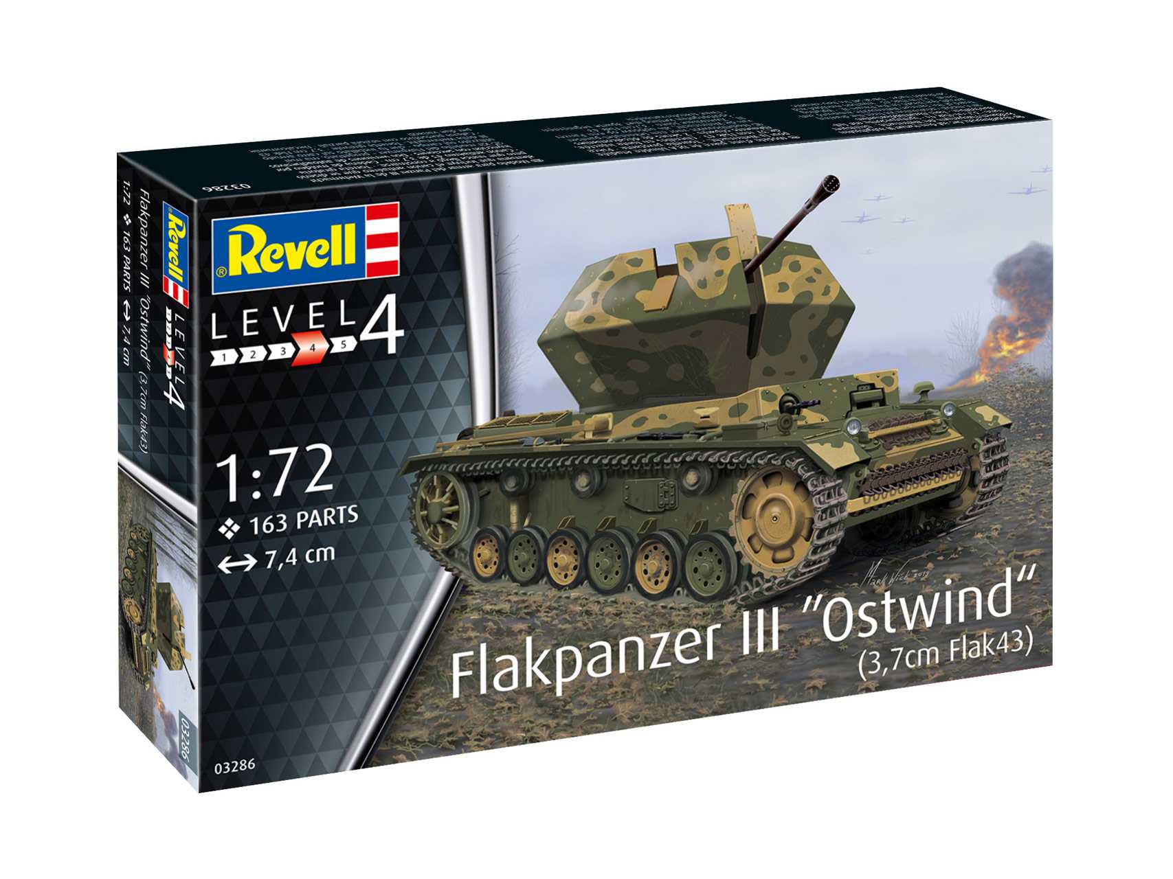 Plastic Modelkit tank 03286 - Flakpanzer III