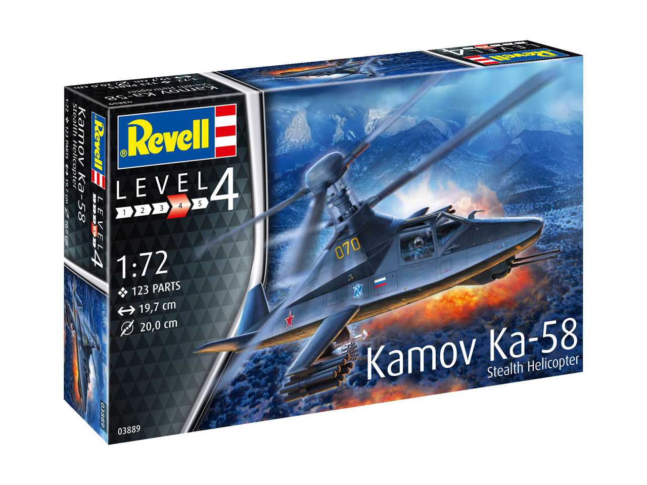 Plastic ModelKit vrtulník 03889 - Kamov Ka-58 Stealth (1:72)