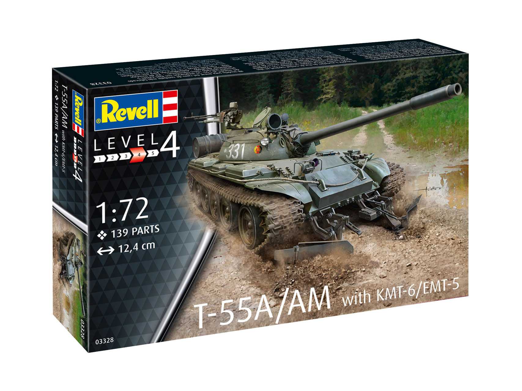 Revell 03328 - T-55A/AM with KMT-6/EMT-5 (1:72)