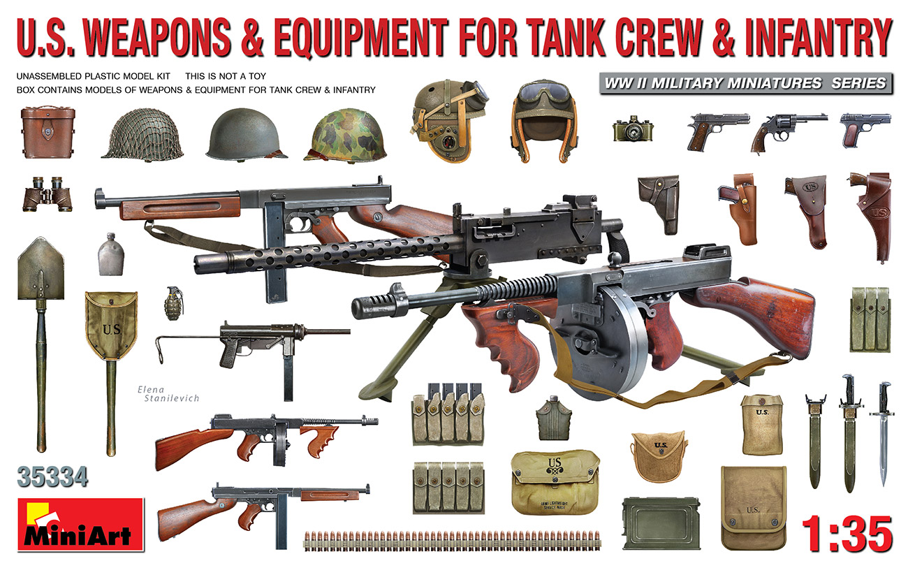 1/35 U.S. Weapons & Equipment for Tank Crew & Infantry