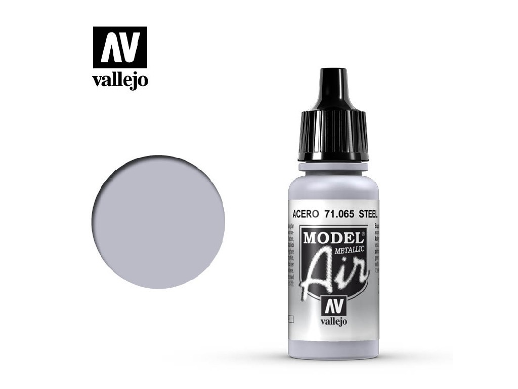 Akrylová barva pro Airbrush Vallejo Model Air 71065 Steel (17ml)