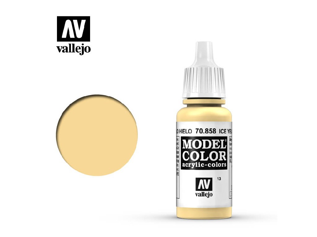 Akrylová barva Vallejo Model Color 70858 Ice Yellow (17ml)
