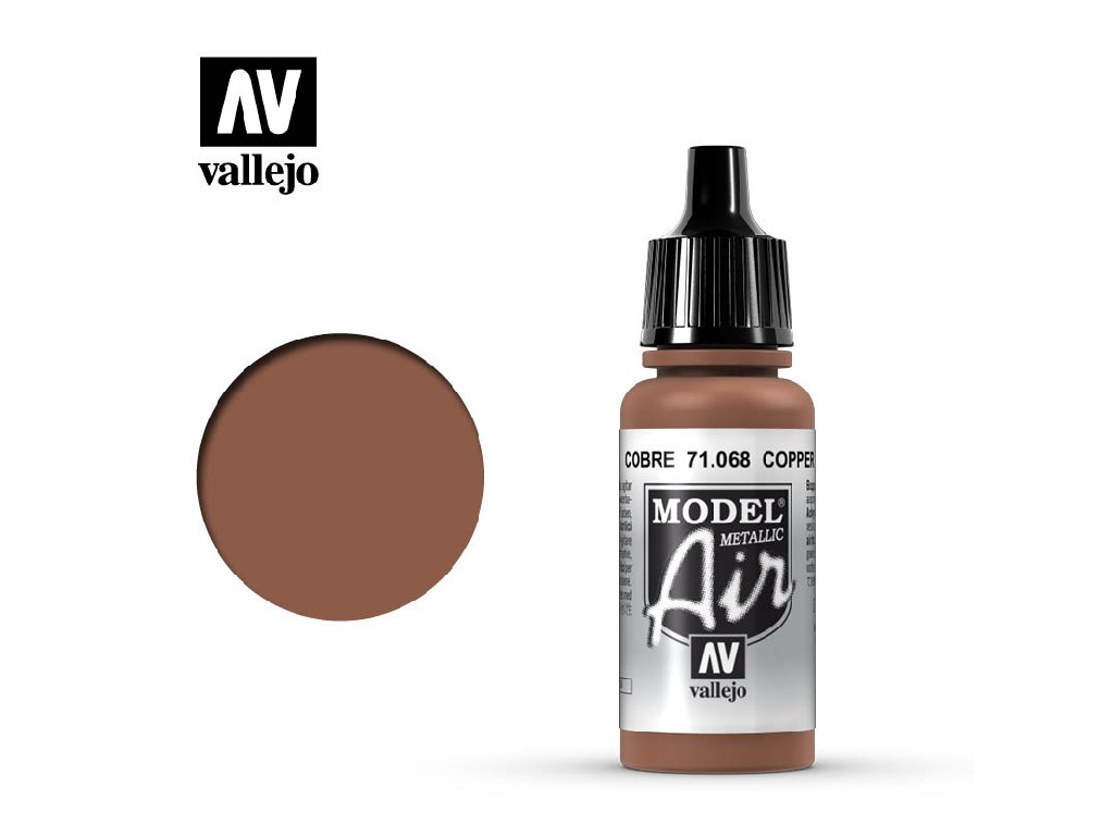 Akrylová barva pro Airbrush Vallejo Model Air 71068 Copper (17ml)