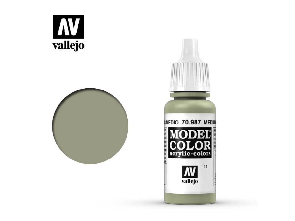 Akrylová barva Vallejo Model Color 70987 Medium Grey (17ml)