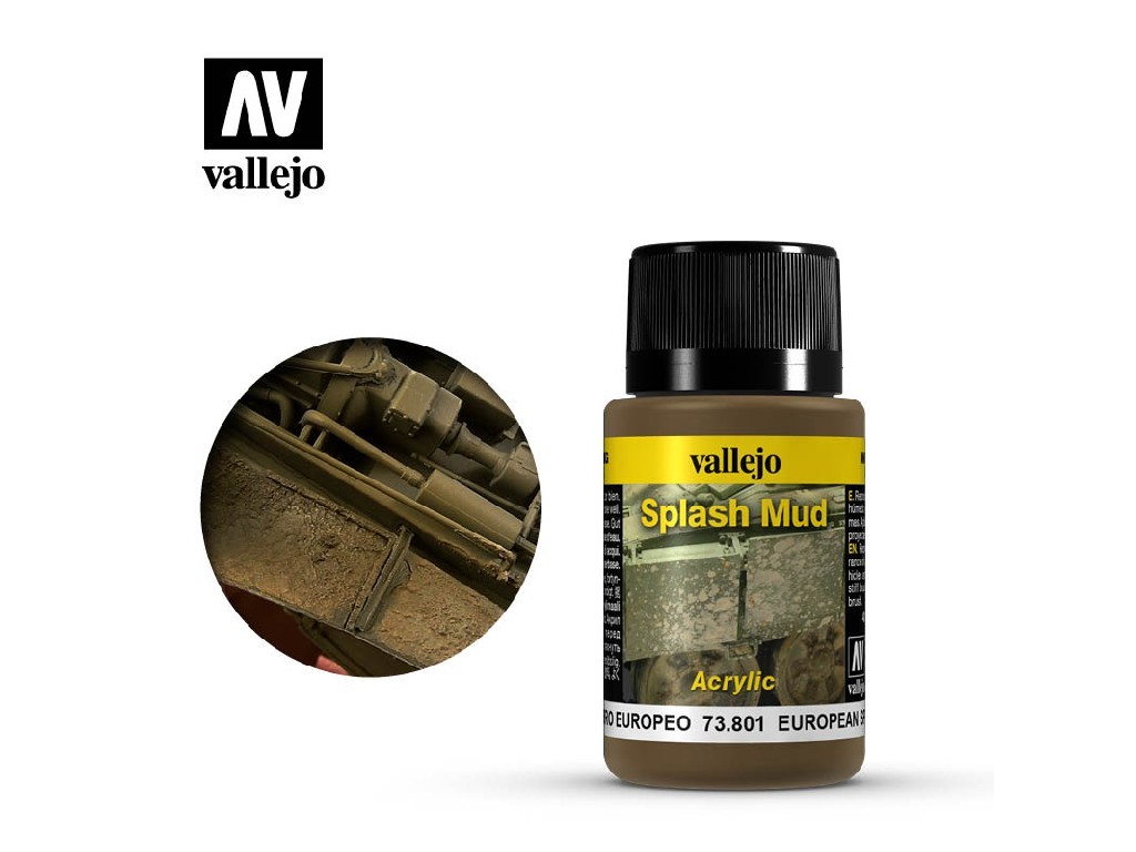 Vallejo Weathering Effects 73801 European Spalsh Mud (40ml)