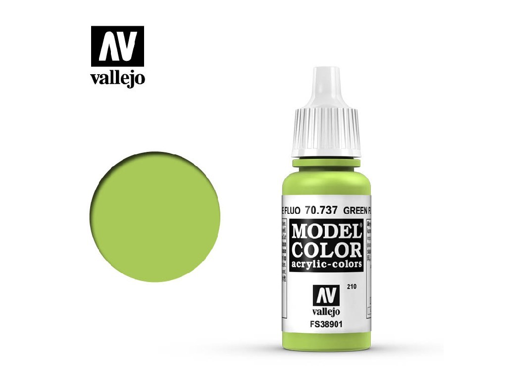 Akrylová barva Vallejo Model Color 70737 Green Fluo (17ml)