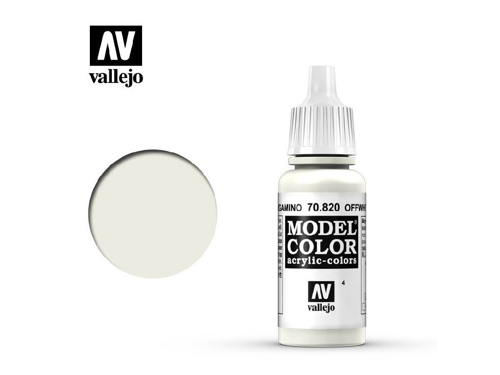 Akrylová barva Vallejo Model Color 70820 Offwhite (17ml)