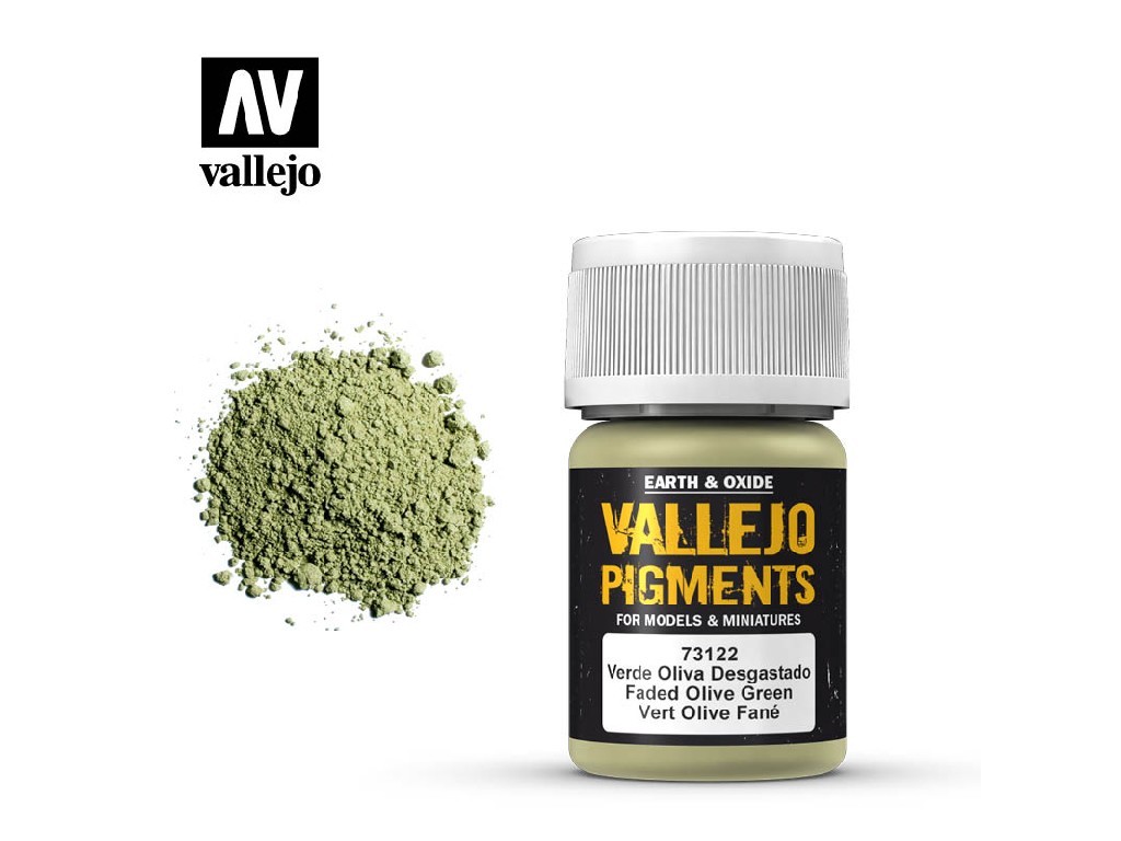 Vallejo Pigments 73122 Faded Olive Green (35ml)