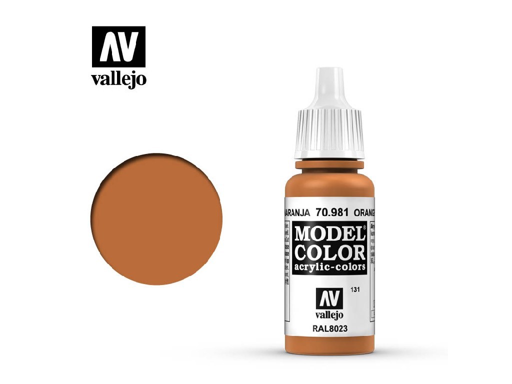 Akrylová barva Vallejo Model Color 70981 Orange Brown (17ml)