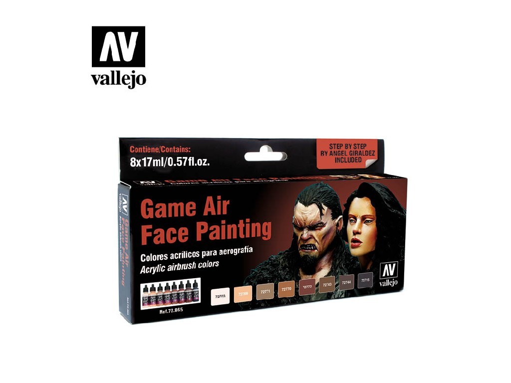 Vallejo Game Air Special Set 72865 Face Painting (8) by Angel Giraldez