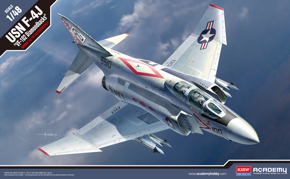  Academy 12323 - USN F-4J VF-102 Diamondbacks (1:48)