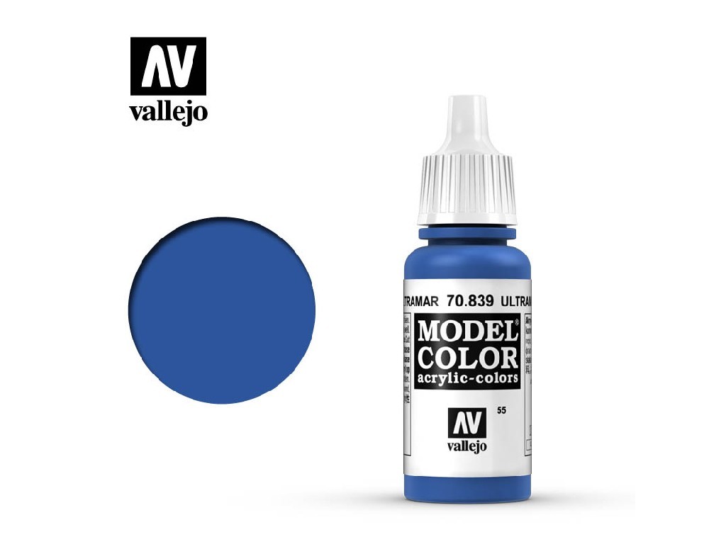 Akrylová barva Vallejo Model Color 70839 Ultramarine (17ml)