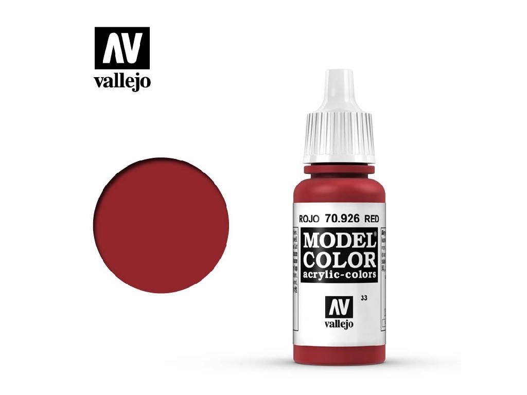 Akrylová barva Vallejo Model Color 70926 Red (17ml)