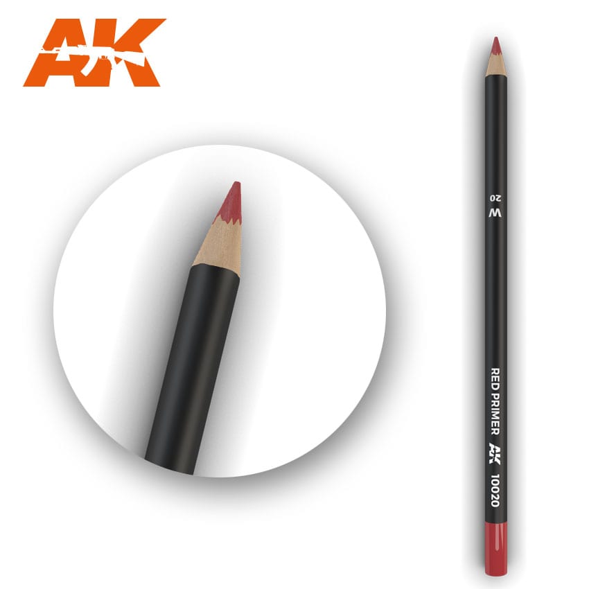 AK AK10020 Watercolor Pencil Red Primer (1x)