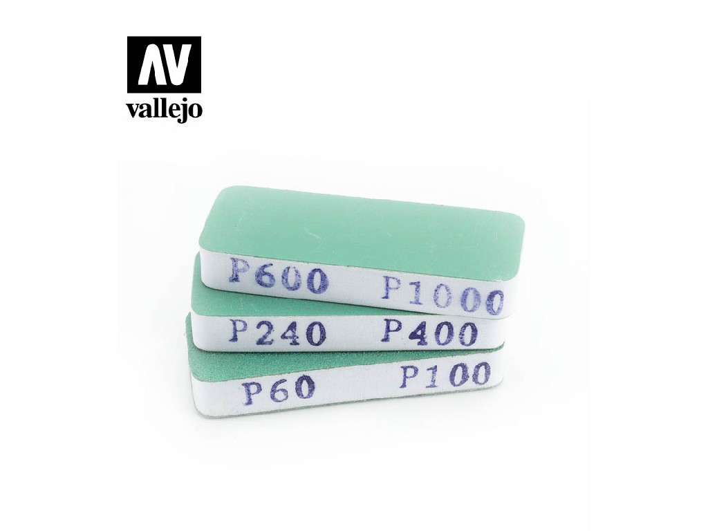 Vallejo T04004 brusné houbičky x3 (80x30x12mm)