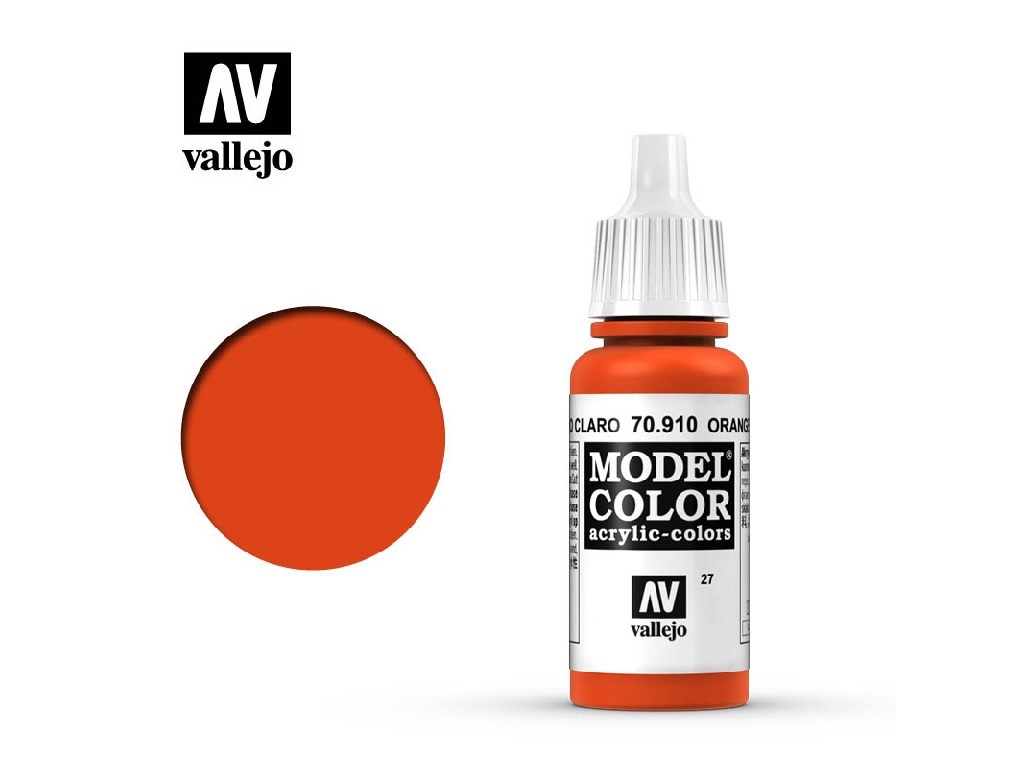 Akrylová barva Vallejo Model Color 70910 Orange Red (17ml)