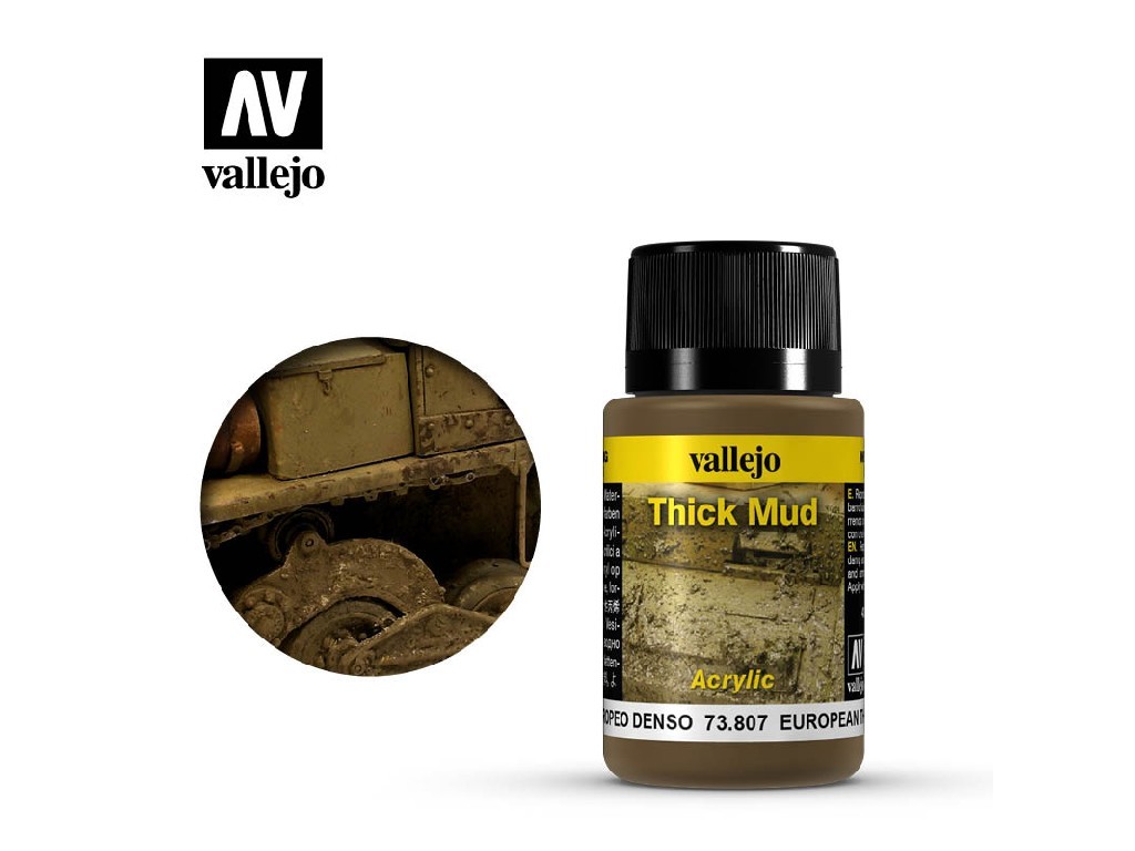 Vallejo Weathering Effects 73807 European Thick Mud (40ml)