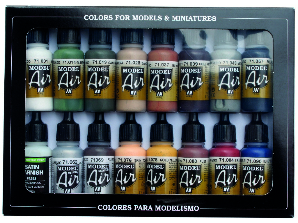 Sada akrylových barev pro Airbrush Vallejo Model Air Set 71191 Railway Colors Europe (16)