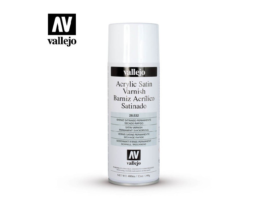 Vallejo 28532 Satin Spray Varnish (400ml)