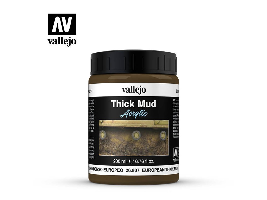 Vallejo Diorama Effects 26807 European Thick Mud (200ml)