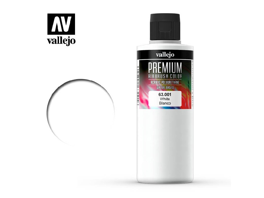 Vallejo PREMIUM Color 63001 White (200ml)