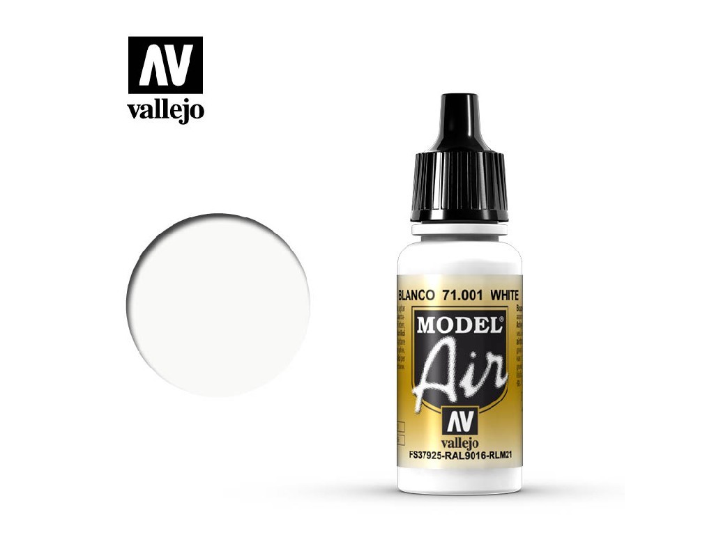 Akrylová barva pro Airbrush Vallejo Model Air 71001 White (17ml)