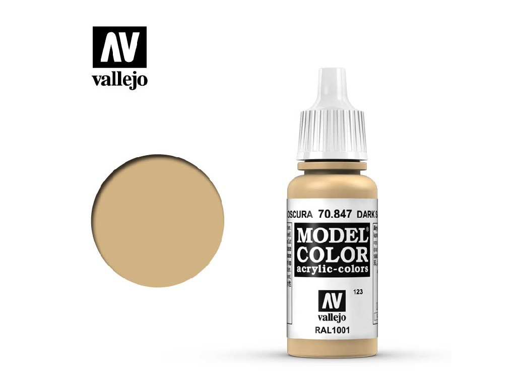 Akrylová barva Vallejo Model Color 70847 Dark Sand (17ml)