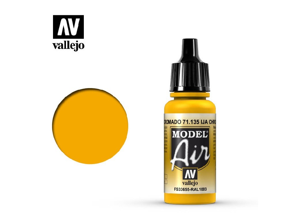 Akrylová barva pro Airbrush Vallejo Model Air 71135 IJA Chrome Yellow (17ml)