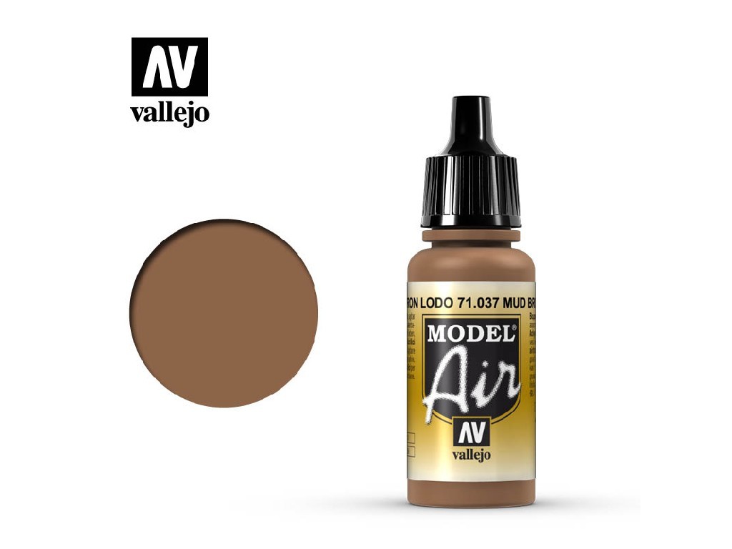 Akrylová barva pro Airbrush Vallejo Model Air 71037 Mud Brown (17ml)