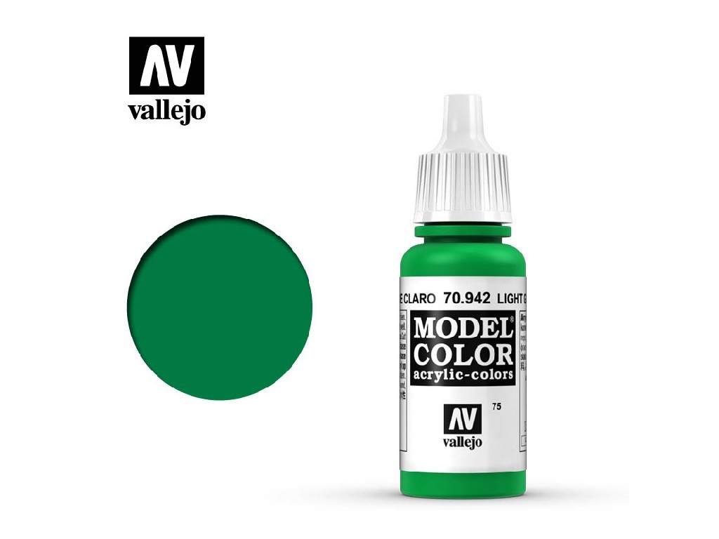 Akrylová barva Vallejo Model Color 70942 Light Green (17ml)