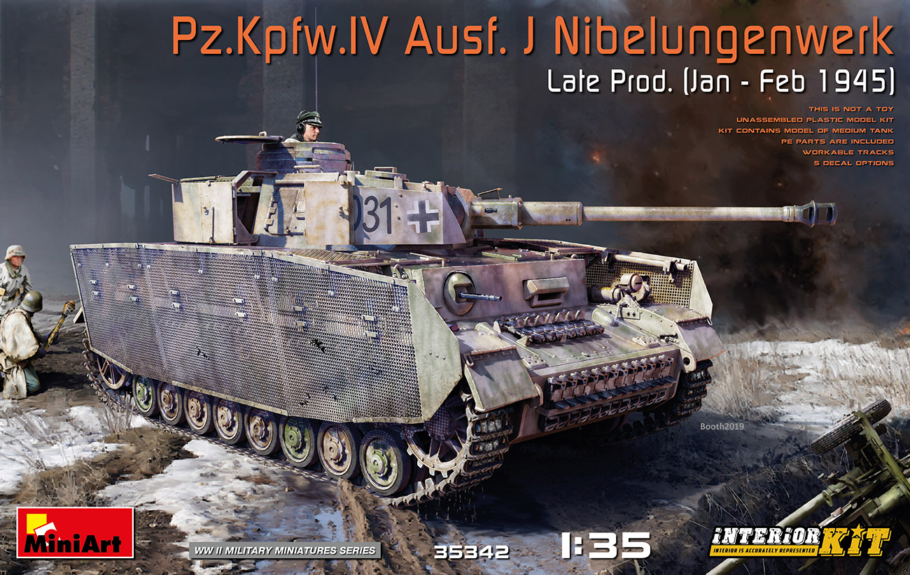 1/35 Pz.Kpfw.IV Ausf. J Nibelungenwerk Late Prod. (Jan - Feb 1945) Interior Kit - Miniart