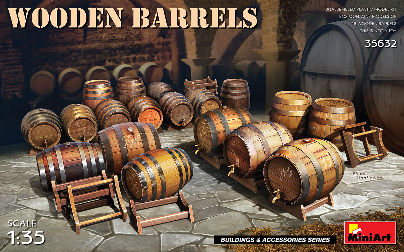 1/35 Wooden Barrels - Miniart