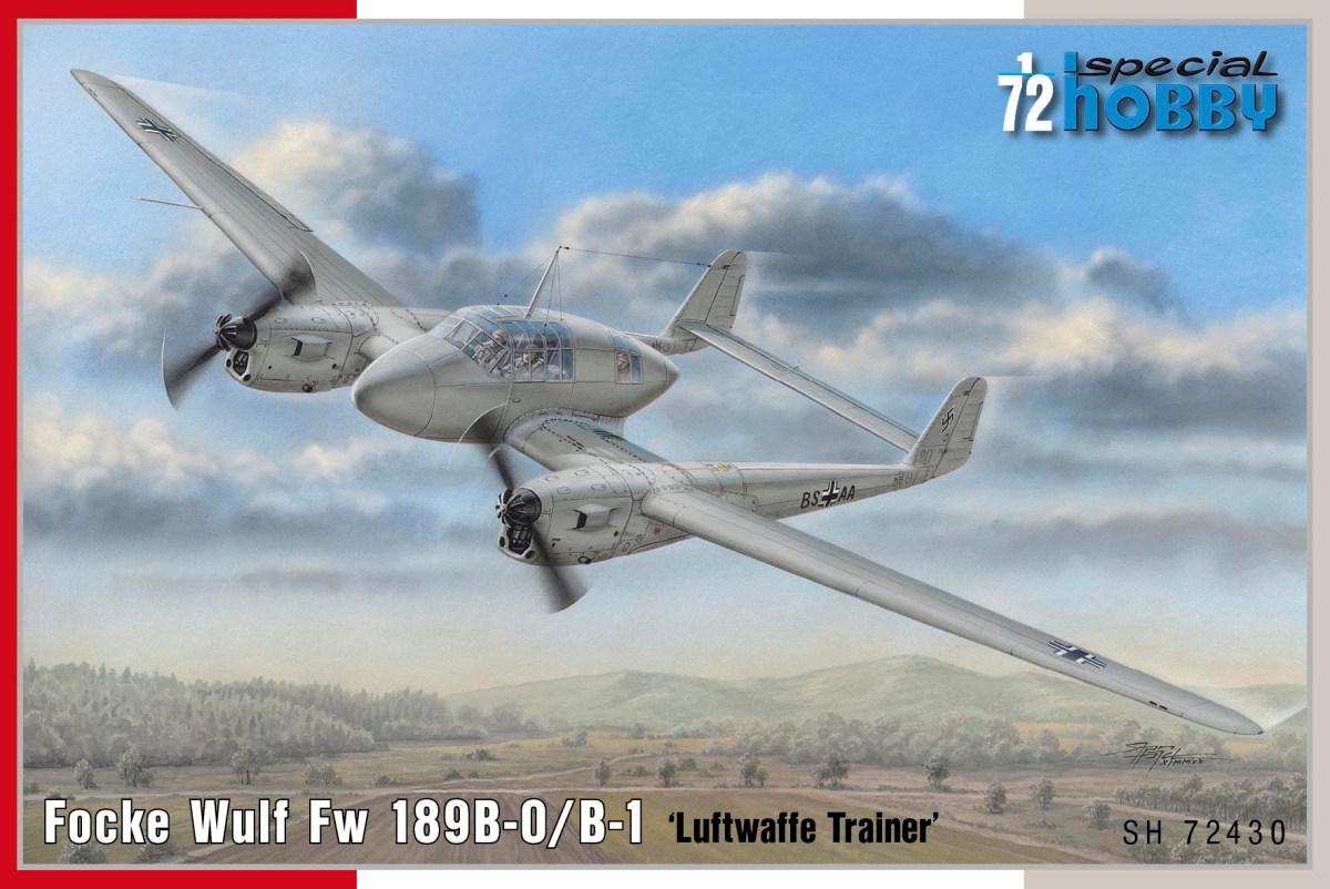 Plastikový model letadla 1/72 Focke Wulf Fw 189B Uhu ‘Trainer’