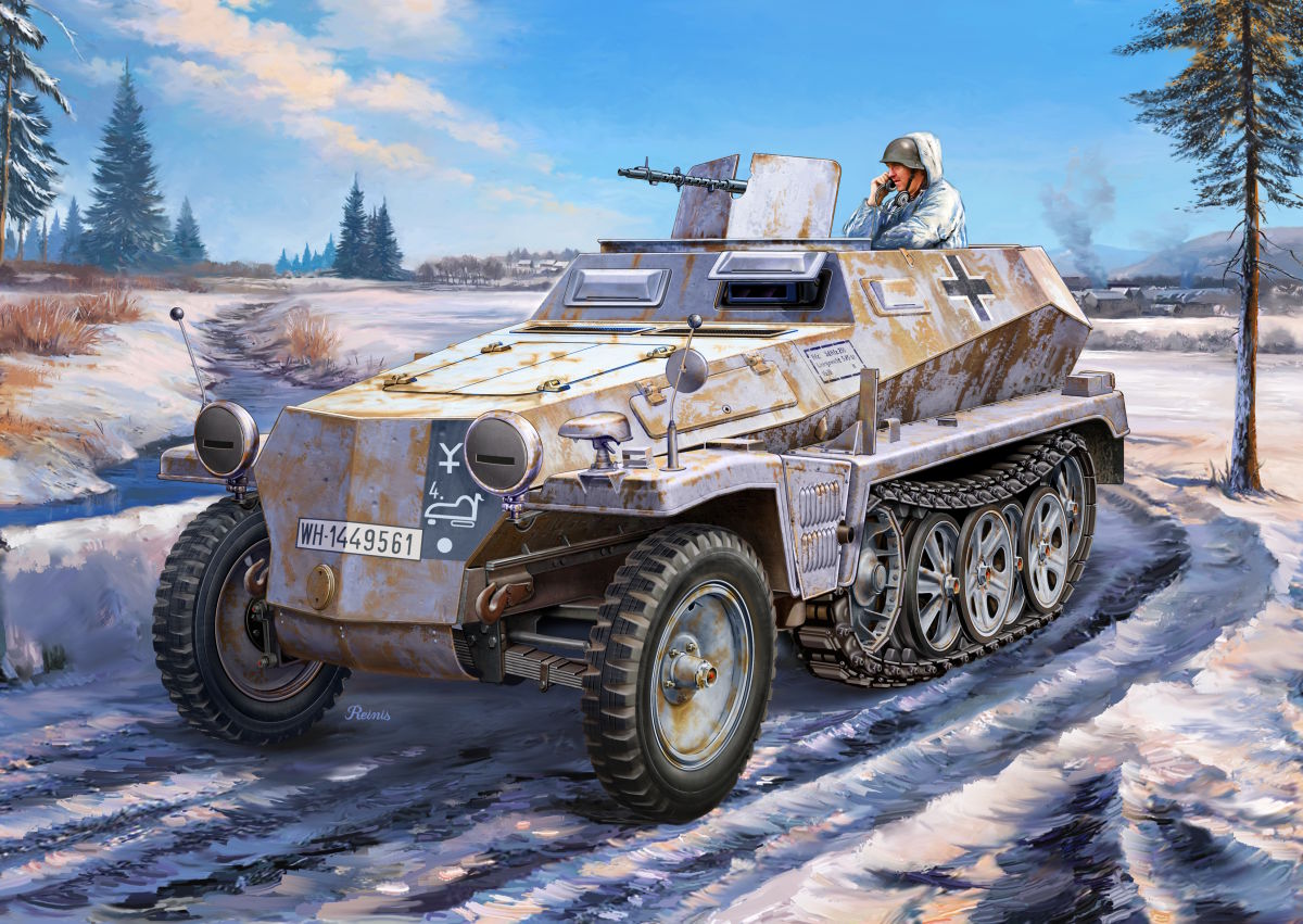 Plastikový model vozidla 1/72 Sd.Kfz 250/1 Ausf.A (Alte Ausführung) - Special Hobby